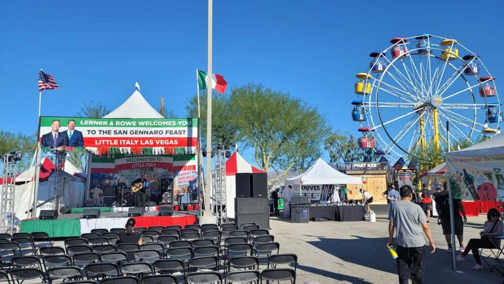 San Gennaro Feast Stage