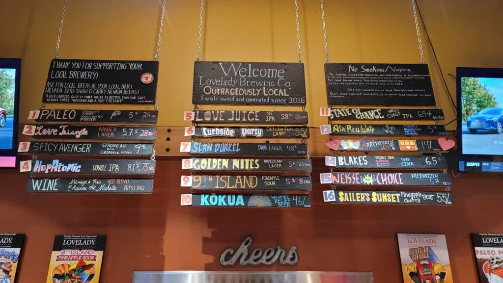 LoveLady Menu