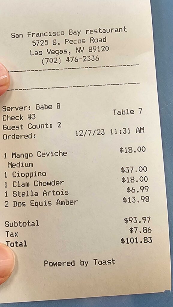 Receipt
