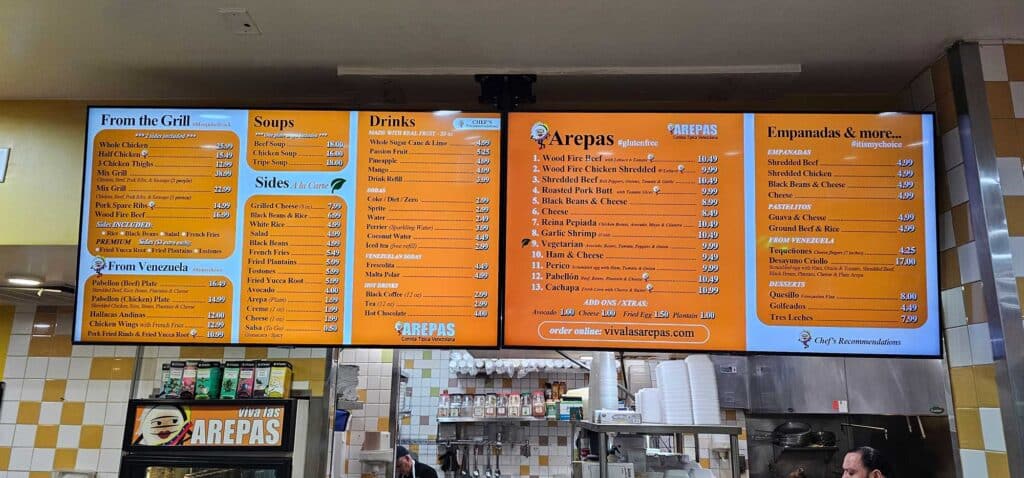 Viva Las Arepas Menu