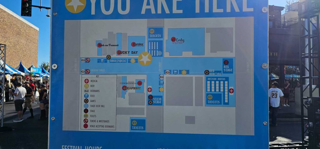 Oktoberfest Downtown Map