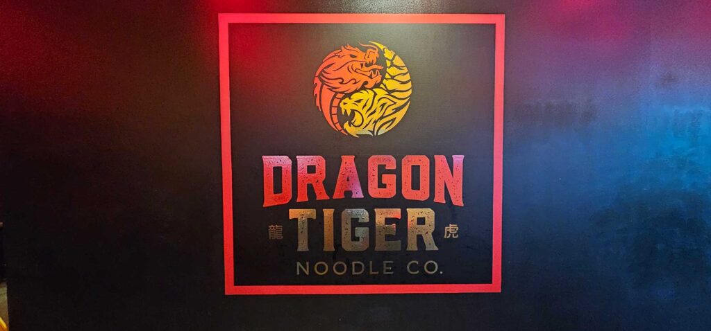 Dragon Tiger Noodle Sign