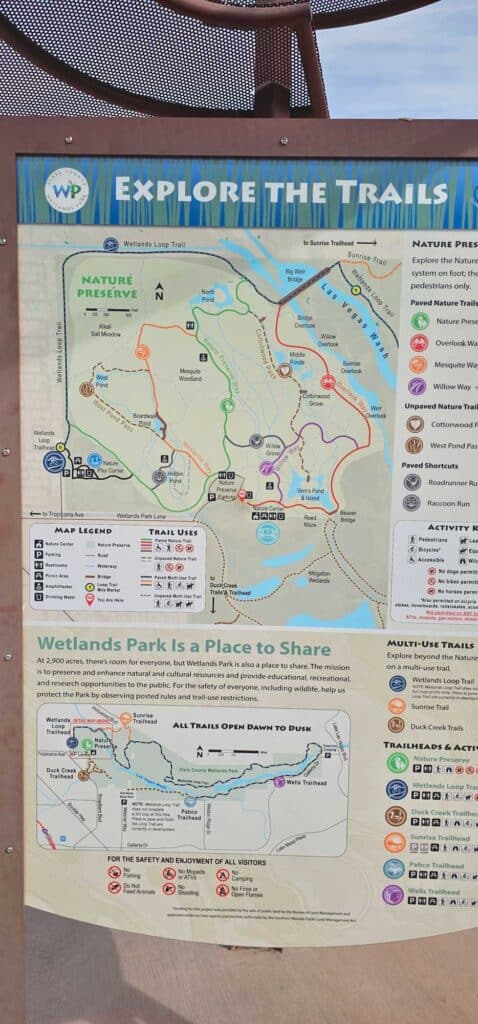 Wetlands Park Map