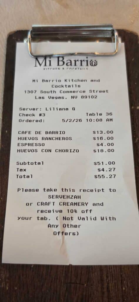 Receipt