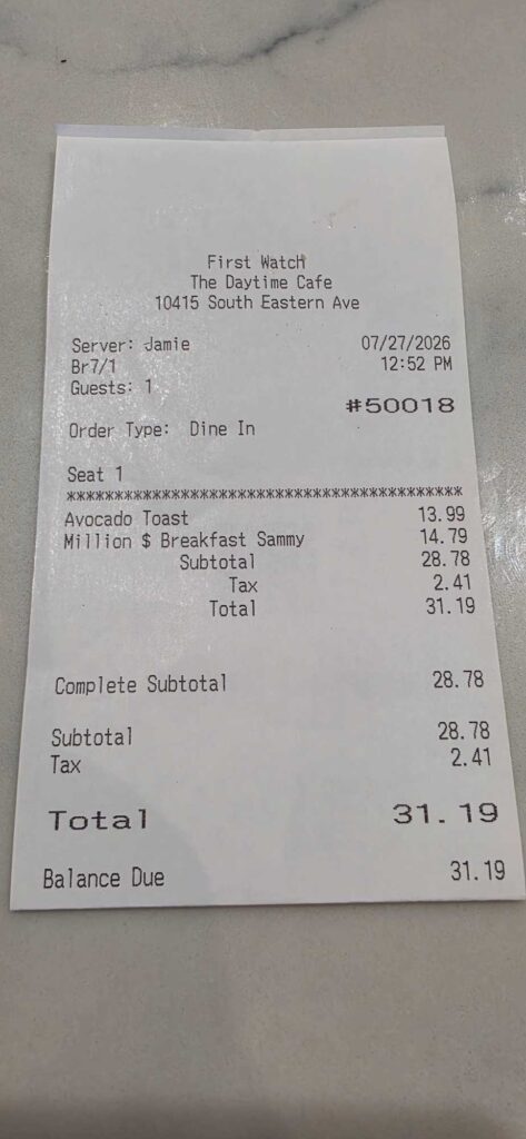 Receipt