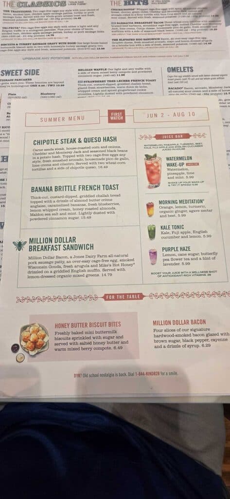 Summer Menu