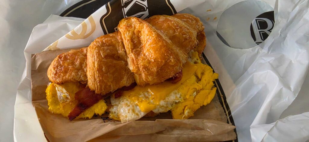 Egg Cheese Bacon Croissant