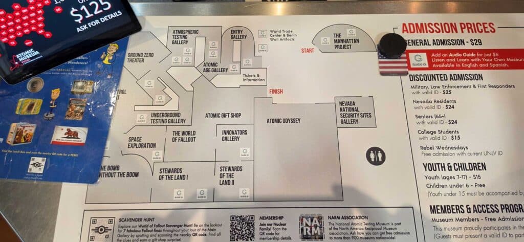 Atomic Museum Map